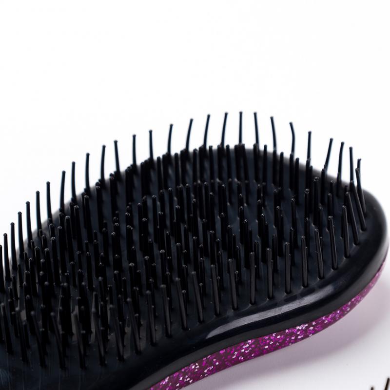1pcs Anti-static Hair Brush Comb Styling Tools Electroplate Detangling Massage Combs For Salon Styling Hair Brush Straightene