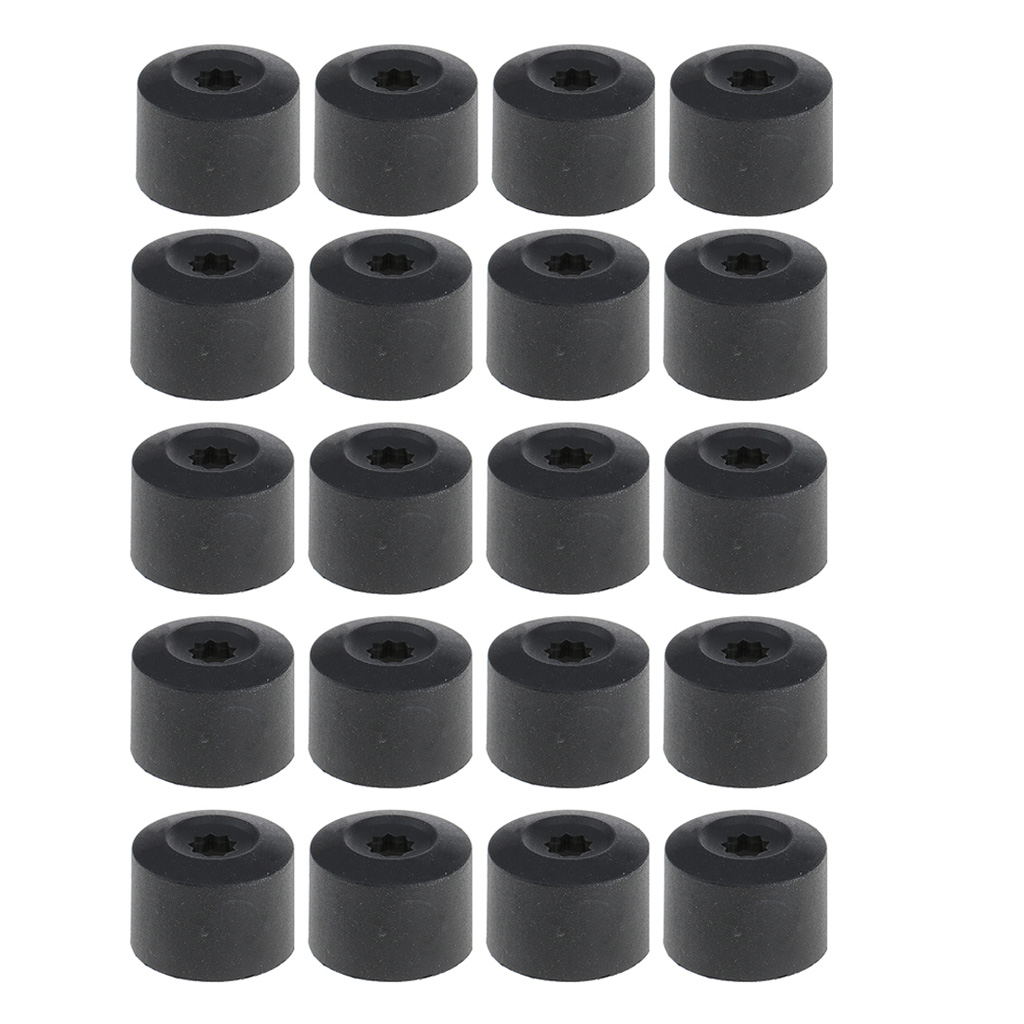 20 delar 17mm hjulmutterskydd för vw golf jetta seat ibiza ersätter 1 k 0601173