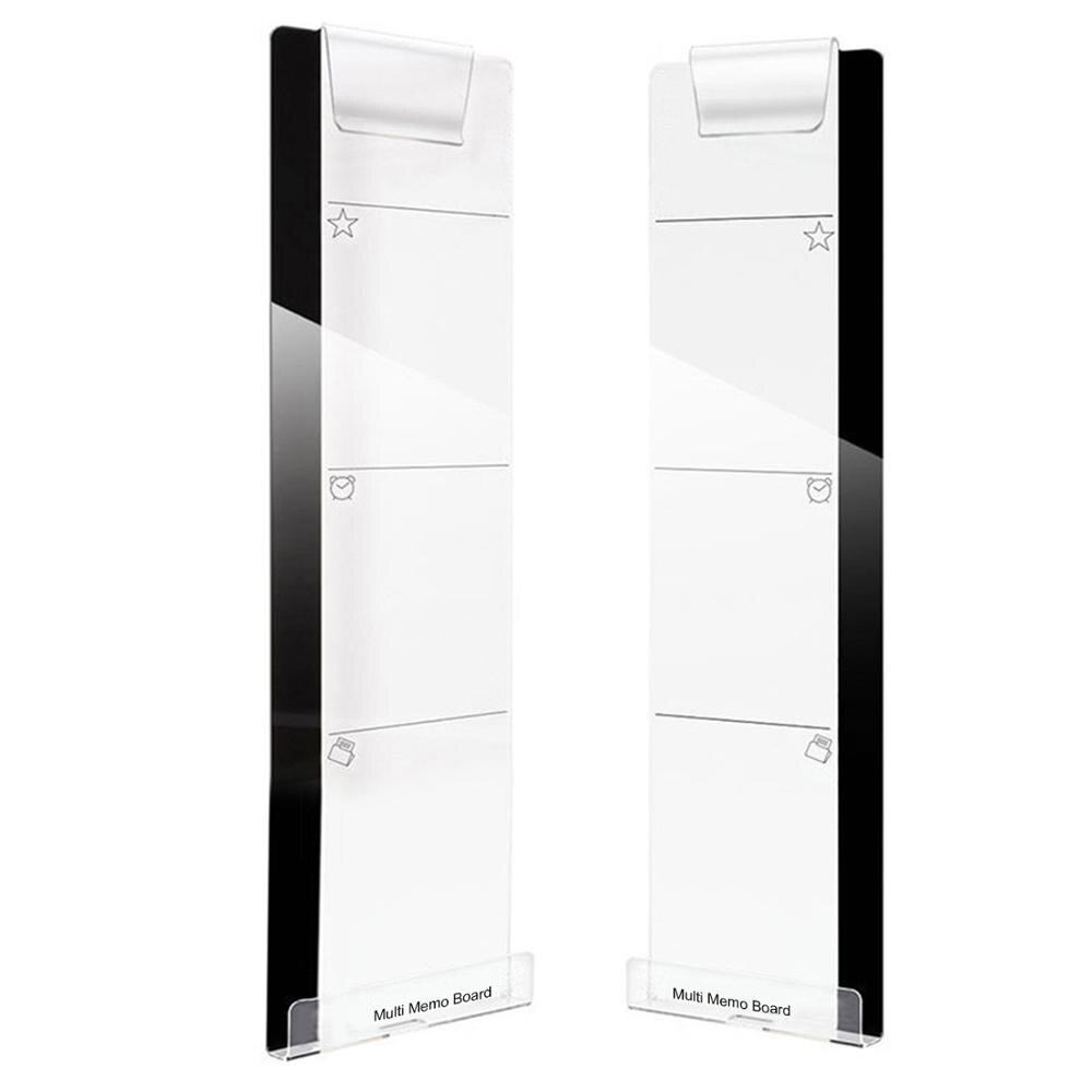 Monitor de ordenador acrílico autoadhesivo, tablero de notas para mensajes, con soporte de carga de teléfono para el hogar, oficina y escuela, 1 par