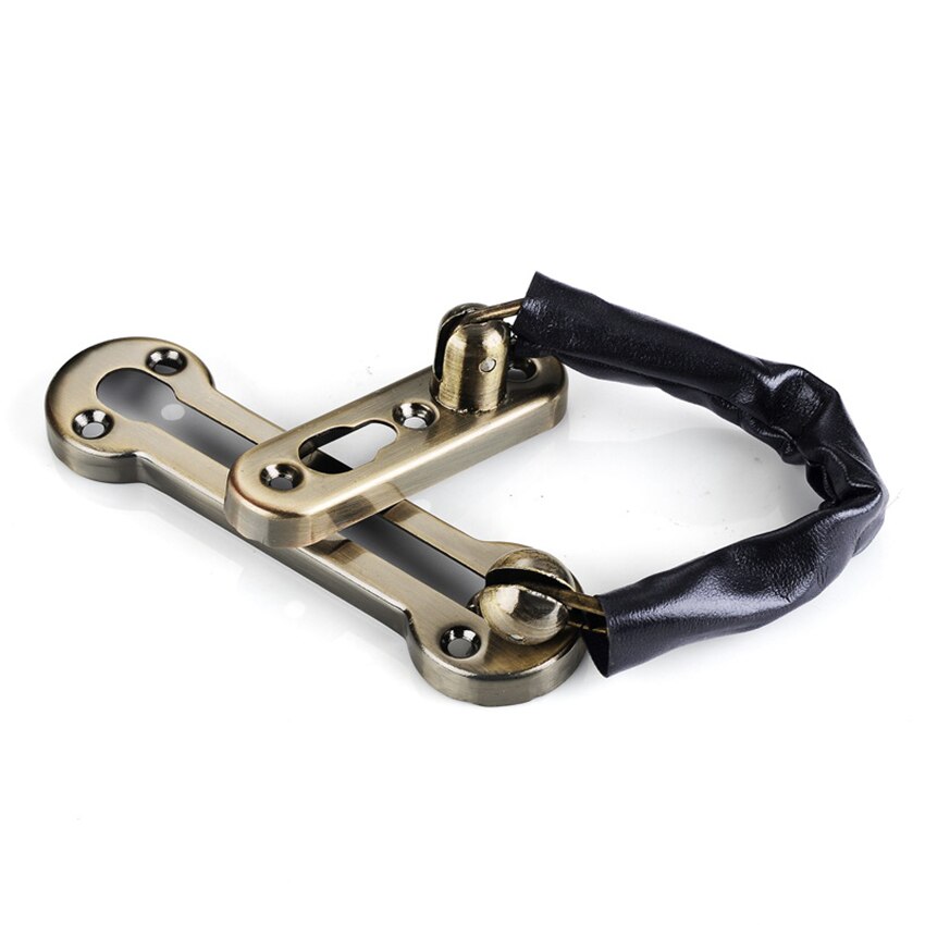 Chain Bolt Anti-theft Clasp Sliding Door Lock Safety Chain Hotel Office Security Gate Cabinet Latches Decorative Hardware