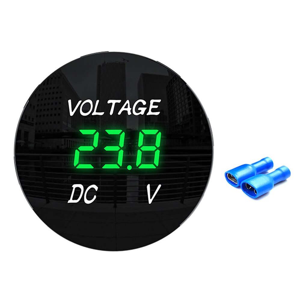 D3 DC 12V-24V Voltmeter Spannung Meter Tester Digital Tafel LED-anzeige Für Auto Auto Motorrad Stiefel ATV Lkw umrüsten Zubehör: Grün