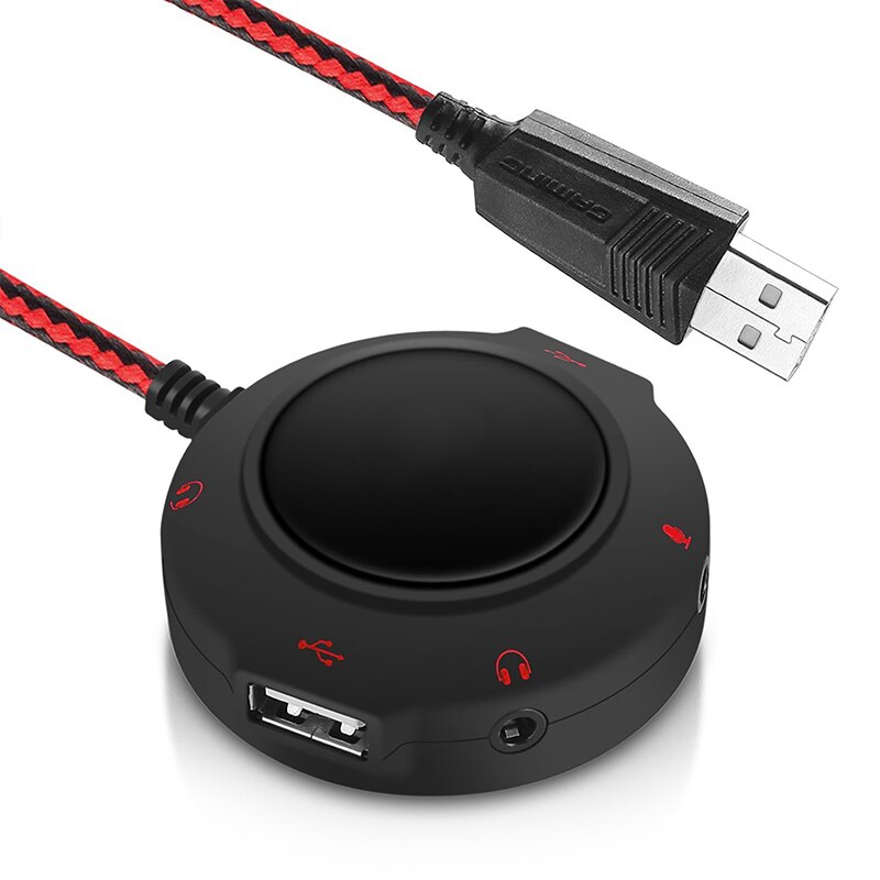 GAZ-AU6 Mini USB Headset Mikrofon Adapter Externe Soundkarte: GAZ-AU6 B