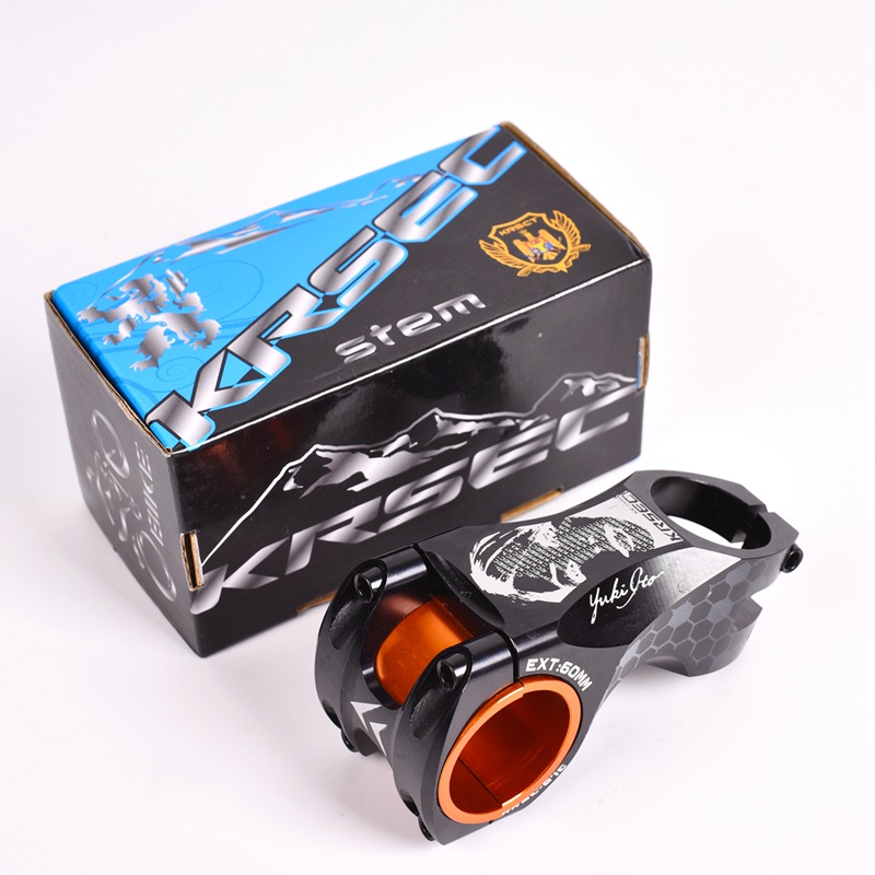 Aluminium Legering Fiets Stuurpen Zwart Rood Racing Cyclus 35mm/31.8mm CNC Stuurpen MTB Mountain Road Stuur stengels Fietsonderdelen: Black beauty