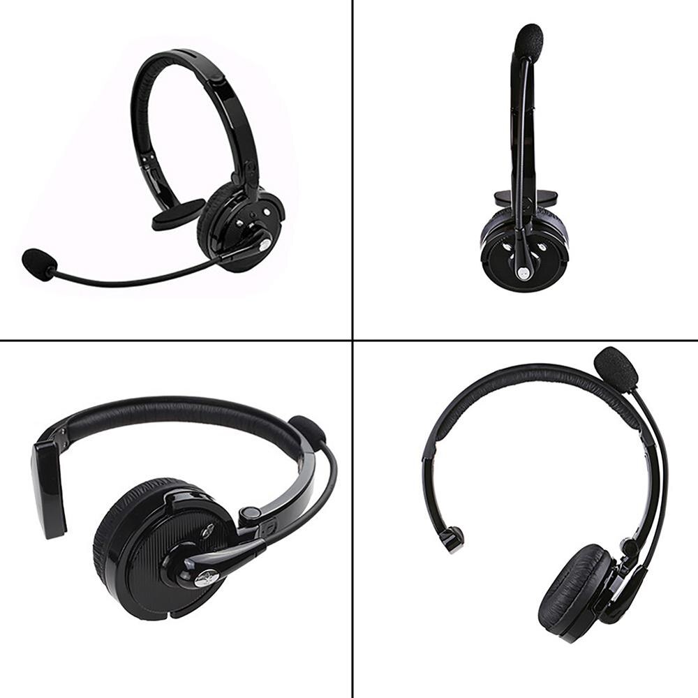 BH-M10B Portable Over-Ear Noise Canceling Wireless Bluetooth Headphones Handsfree Call Headset With Mic For Trucker Drivers