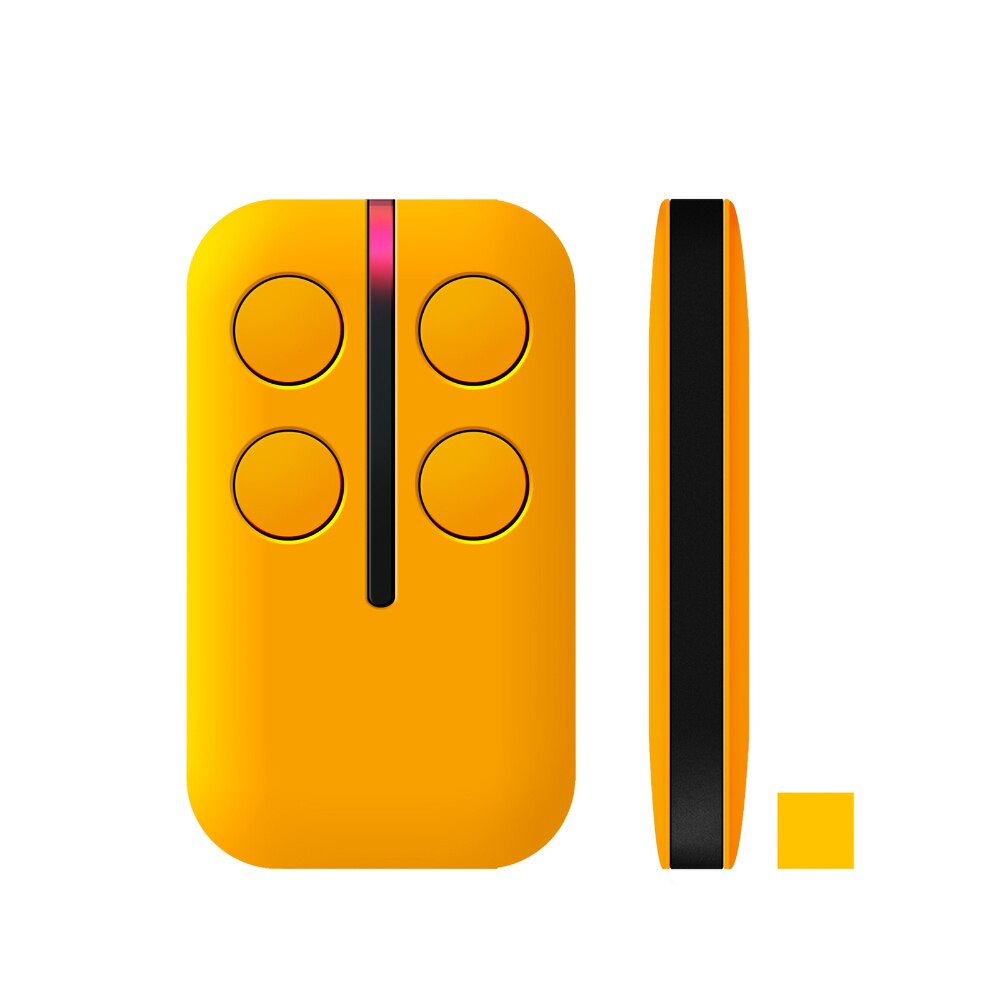 TAU 250T-4RP 250K-SLIMRP télécommande copieur de Garage ouvre-porte de remplacement télécommande émetteur sans fil 433MHz: YELLOW