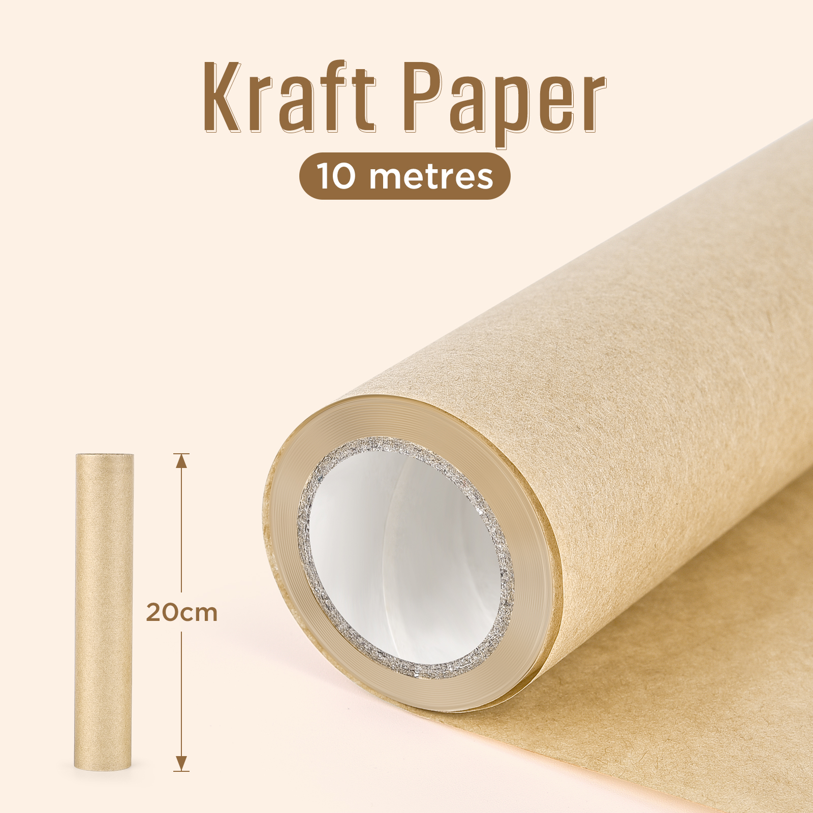 Rollo de papel Kraft marrón de 10M para envolver , embalaje móvil, arte, artesanía, papel de de biodegradable, envoltura de embalaje gruesa: Verde claro