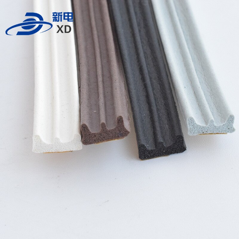 Aluminum cabinet door window rubber strip