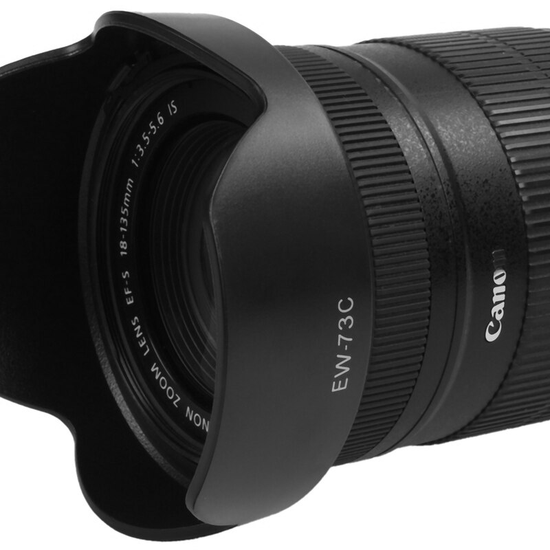 EW-73C Bayonet Lens Hood for Canon EF-S 10-18mm f/4.5-5.6 IS STM,black
