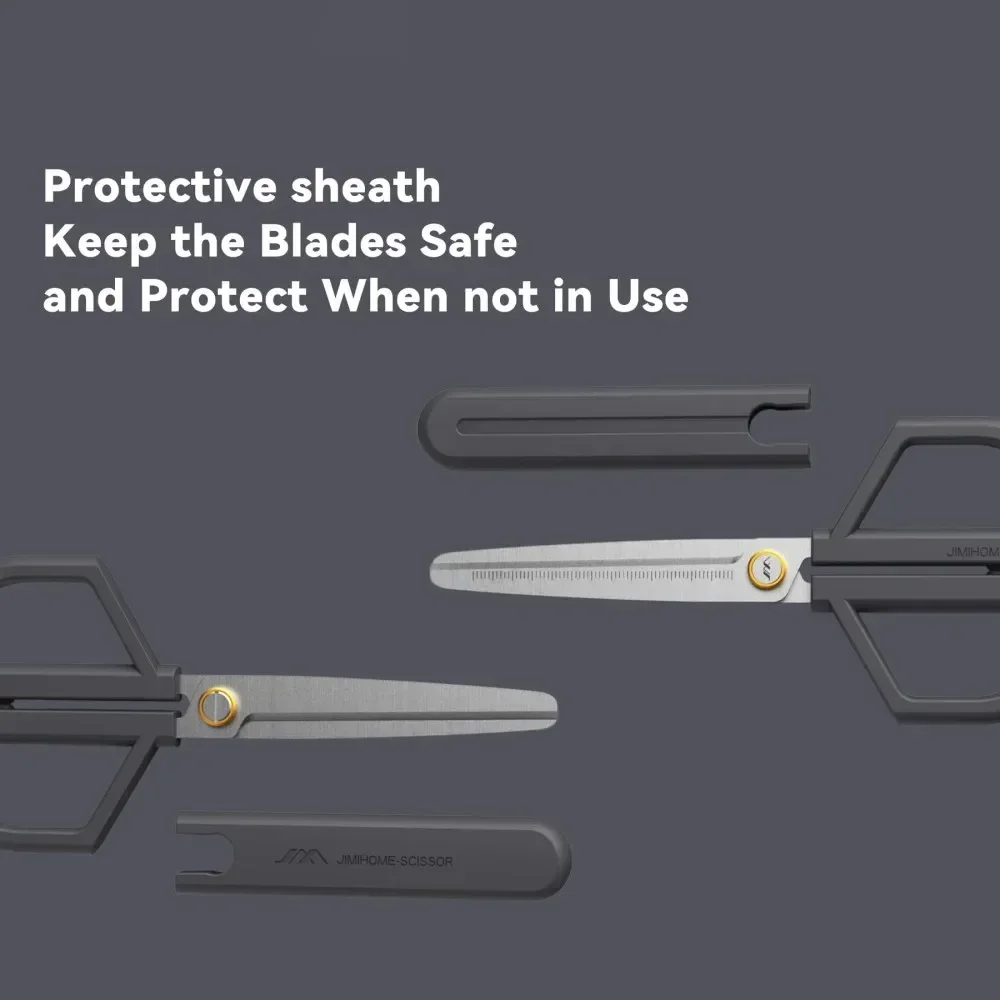 Xiaomi JIMIHOME 2pcs Scissors and Knife Mini Combo Set Adjustable Protective Sheath Precision DIY Safety Utility Tailor's Tools