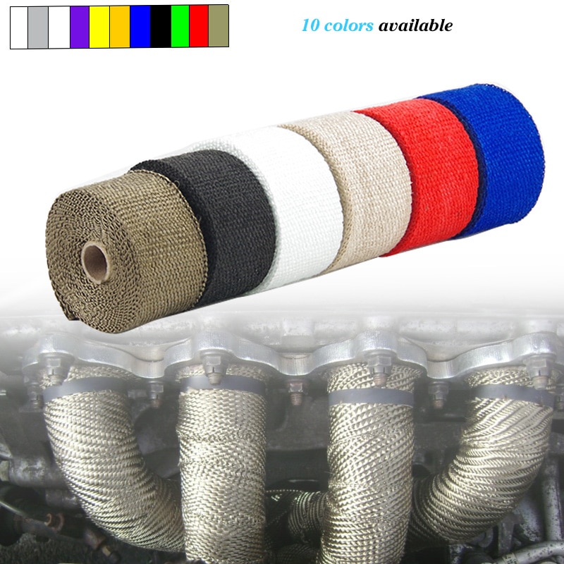 5m uitlaatbanden thermique echappement pijp escape de motocicleta uitlaat wrap heat wrap thermische uitlaattape