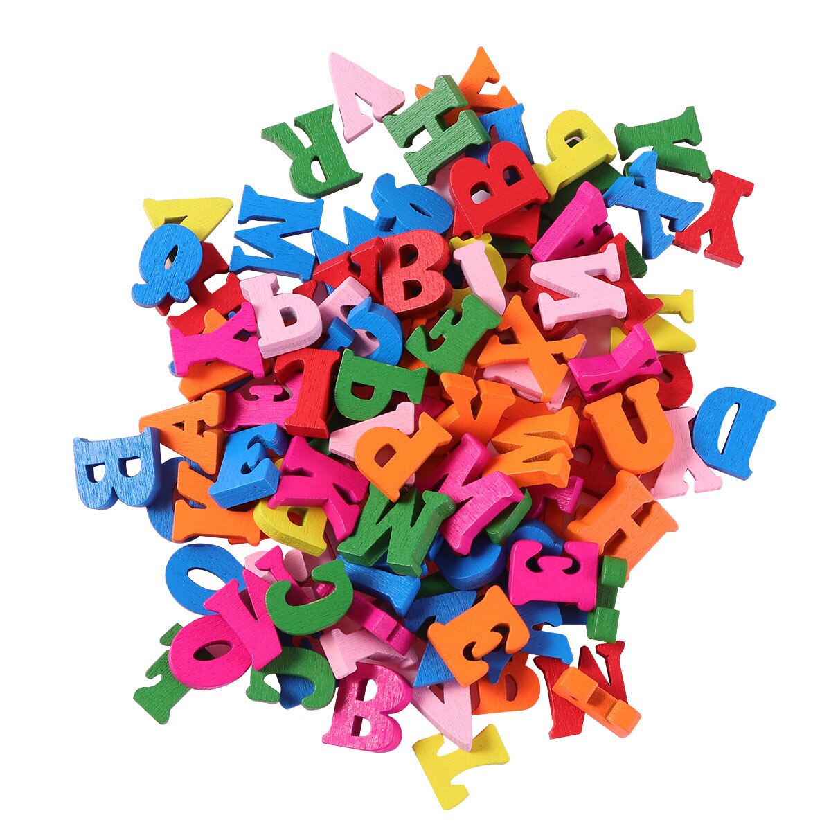 Walmart Letters 100Pcs Decorative Wooden Letters Colorful Wooden A... – Grandado