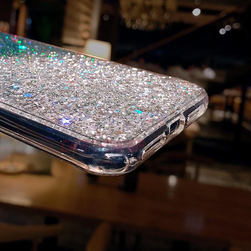 Voor Samsung Galaxy A51 Case Bling Glitter Soft Tpu Back Cover Voor Samsung Galaxy A71 A81 A91 Sm A515F A717F een 51 71 Pailletten Case