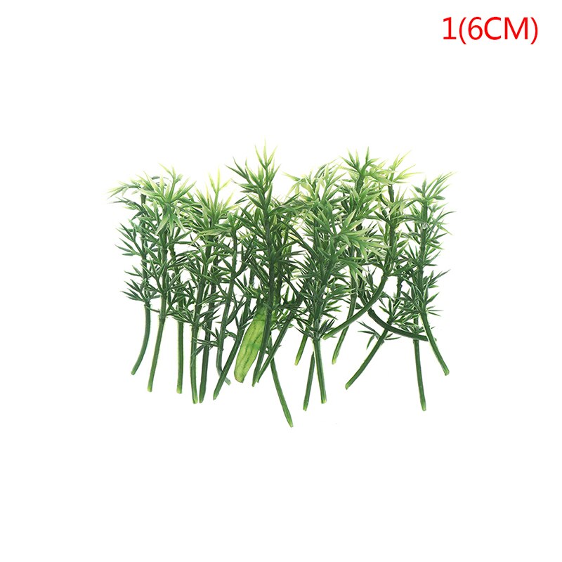 20pcs Plastic Miniature Model Tree Landscape Bamboo Tree Sand Table Model Decor Accessories Toys Hobbies: A1