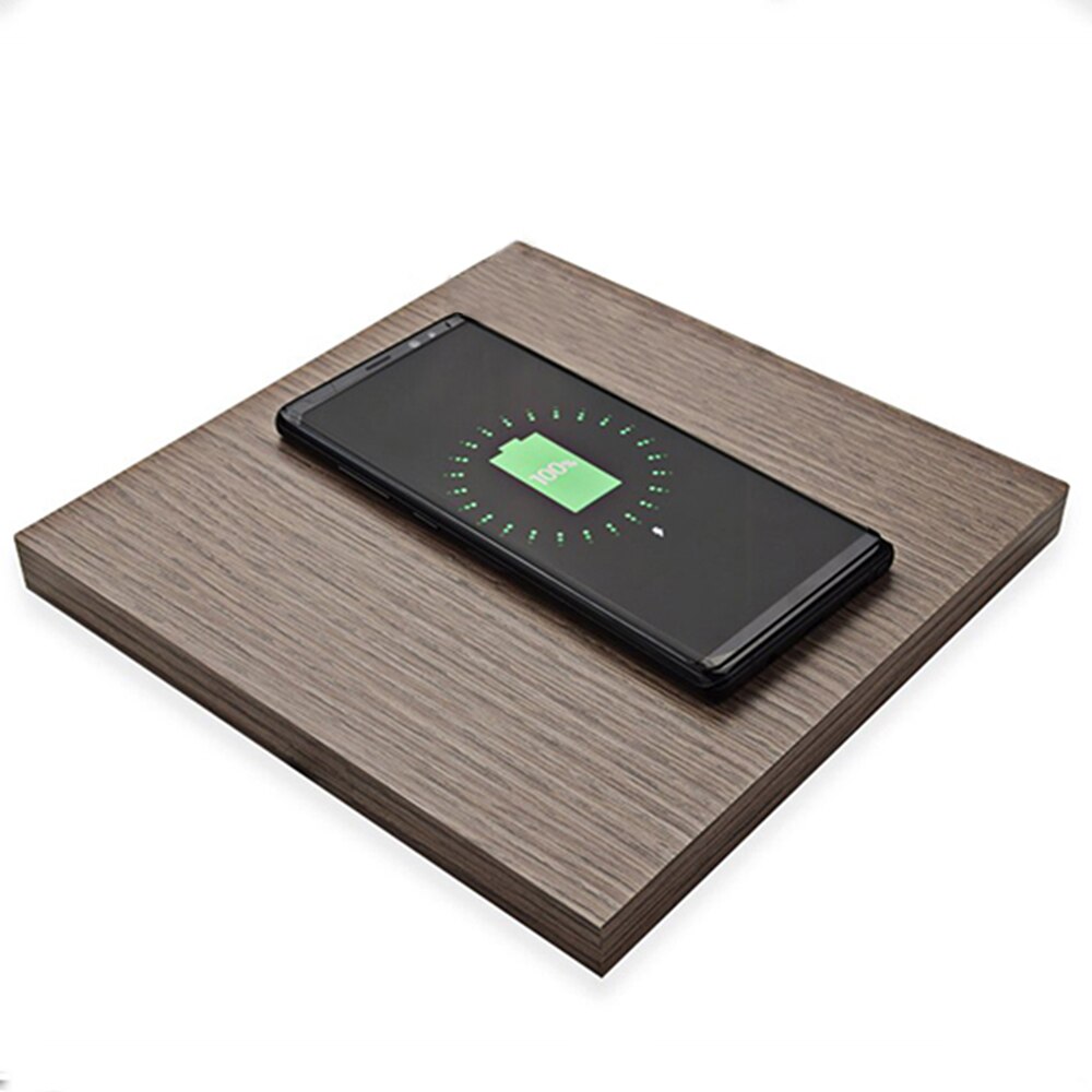 QI Invisible sans fil tapis de chargement bureau caché longue Distance 2-12mm chargeur café meubles bureau bureau cacher sans fil Base
