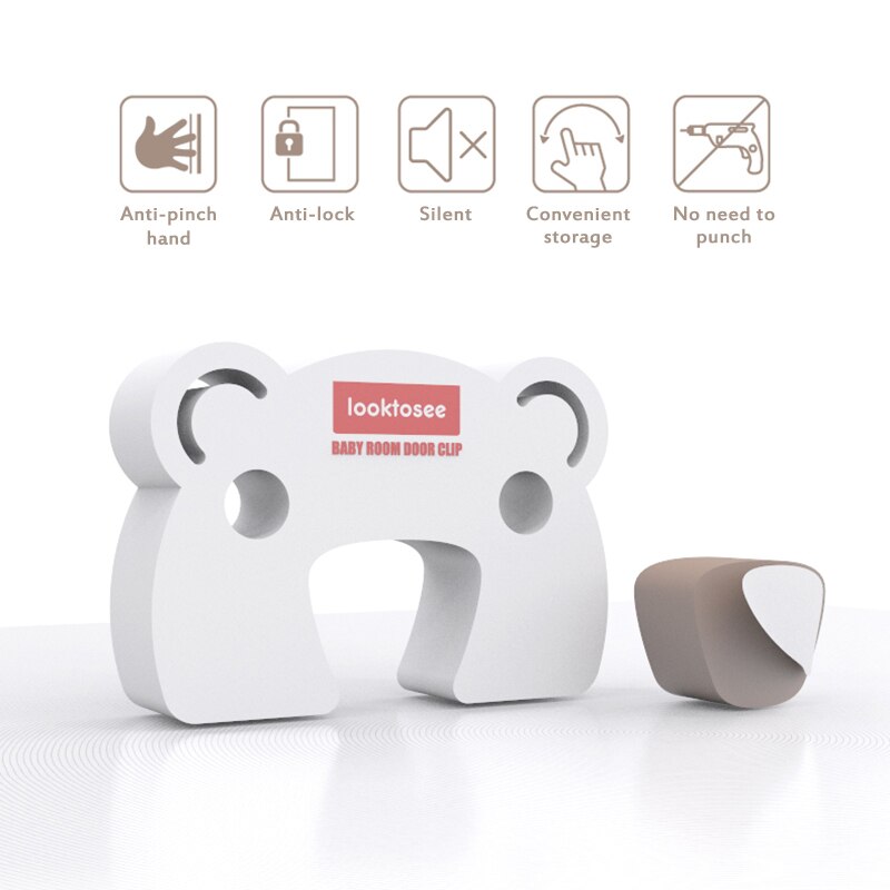 2pc Tür Stopper Neugeborenen Baby Kinder Nette Cartoon Sicherheit Tür Block Tür Clip Anti-prise Hand Sicherheit Schrank schlösser