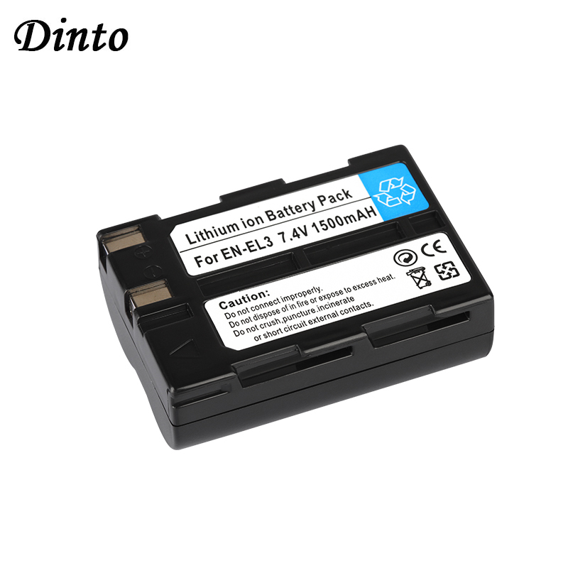 Dinto 1 Pc 1500 Mah EN-EL3 EN-EL3A ENEL3 En EL3 Vervangende Digitale Camera Batterij Voor Nikon D100 D100SLR D50 D70 d70S