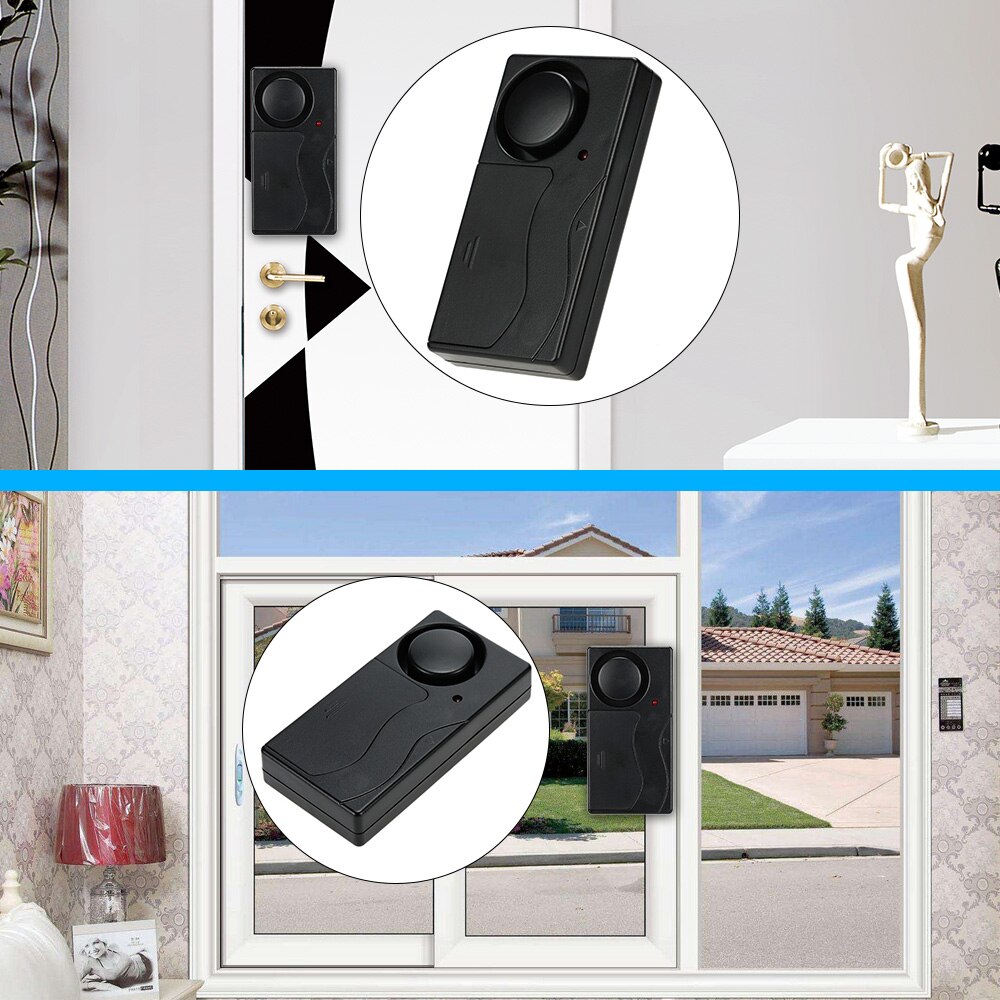 Drahtlose Fernbedienung Vibrationen Alarm Haus Sicherheit Tür Fenster Auto Sensor Detektor