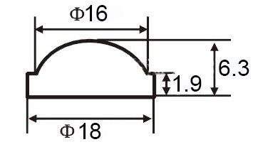 10 15 18 20 25 28 30 - 42mm LED Taschenlampe Objektiv Plano Konvexen Acryl Kondensator Objektiv für Q5 t6 L2 Zoom Taschenlampe Fahrrad Licht Scheinwerfer: 18x6.3mm