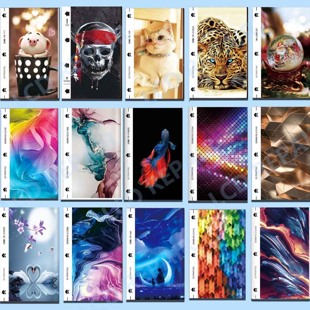 50Pcs Mixed Back Sticker for Hydrogel Film Cutting Machine Plotter Sheet Cut HD Clear Privacy Hydraulic Membrane