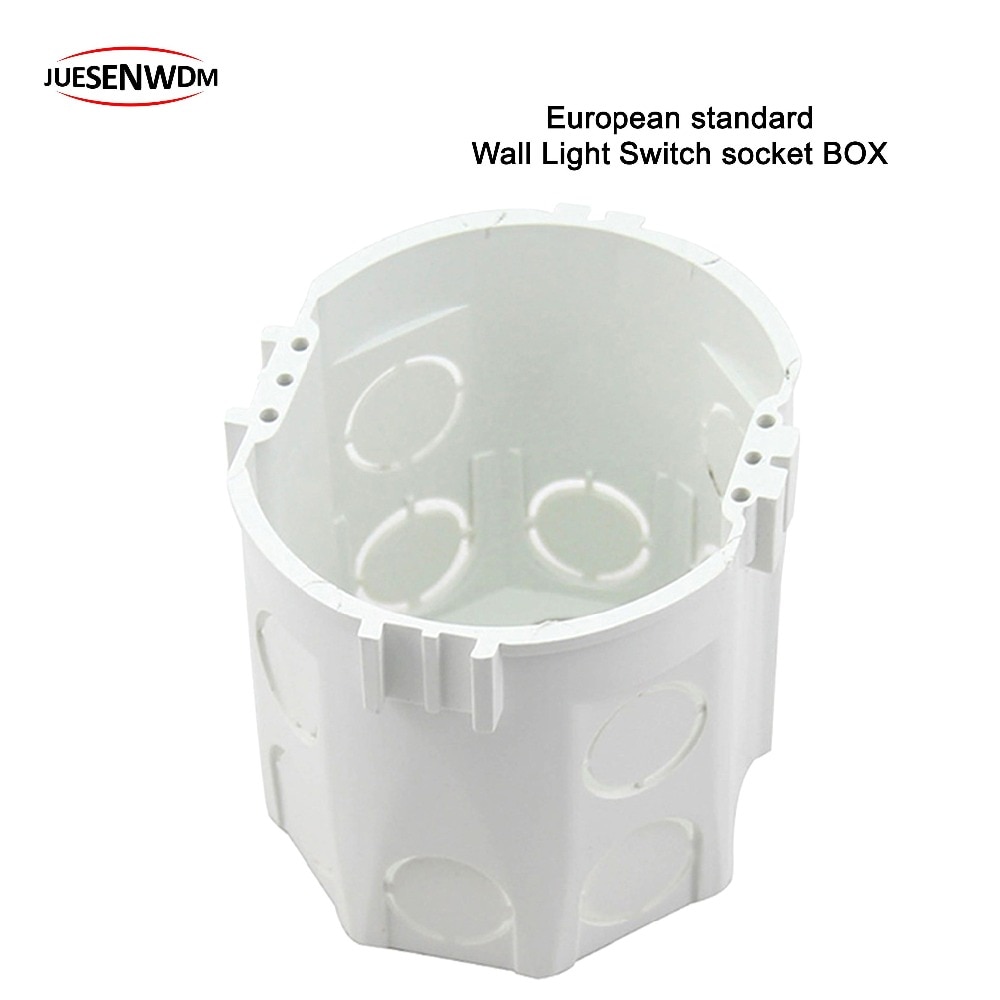 EU Standaard Ronde Muur Junction Box voor Muur Lichtschakelaar socket