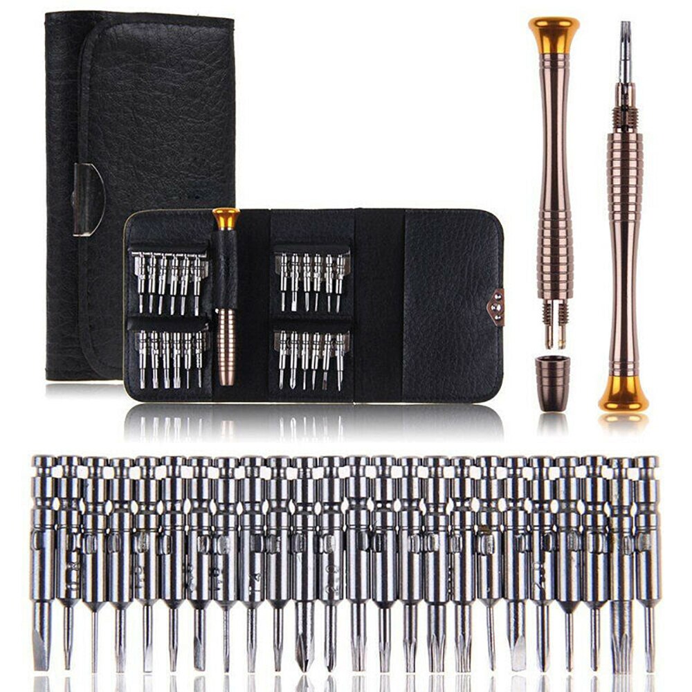 25 In 1 Cell Phones Opening Pry Mobile Phone Repair Tool Kit Screwdriver Set For Iphone Samsung Xiaomi Accessory Bundles: 25 in 1