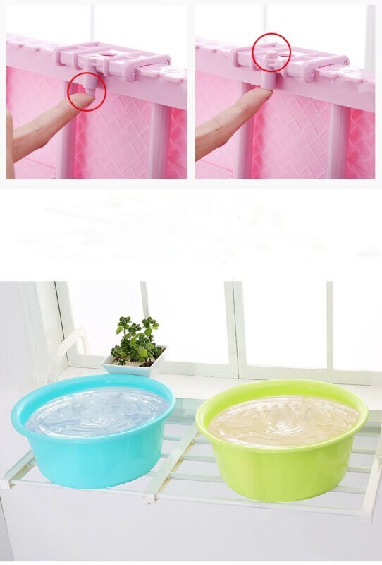 Multi-function Hanging Window Sill Drying Rack Easy Folding Drying Rack Balcony Retractable Drying Shoe Rack