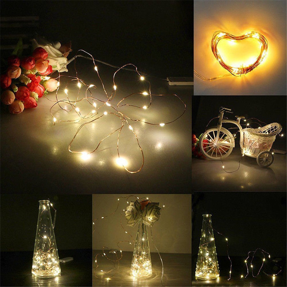 1PCS 2M LED Cork Shaped 20 LED Night Fairy String Light Kork Solarbetrieben Licht Wine Bottle Lamp Party Celebration