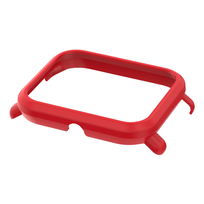 Funda para Huami Amazfit Bip Band, accesorios para reloj inteligente, marco Protector de PC, correa de muñeca de silicona para Amazfit Bip: Rosa