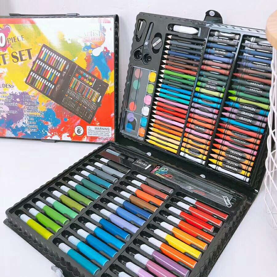 Crayon Painting Set Drawing Pencils Set With Box Watercolor Painting Children's Art Washable Drawing Art Supplies