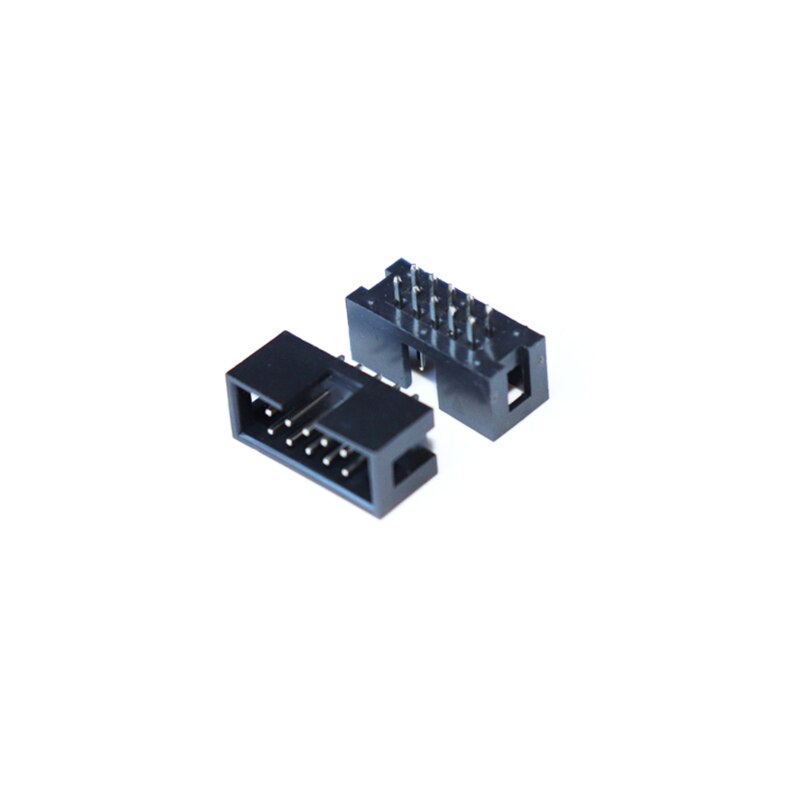10Pcs DIP 6/10/20/26/34/40 PIN 2.54MM Pitch MALE SOCKET Straight Idc Box Headers PCB CONNECTOR DOUBLE ROW 10P/20P/40P DC3 HEADER