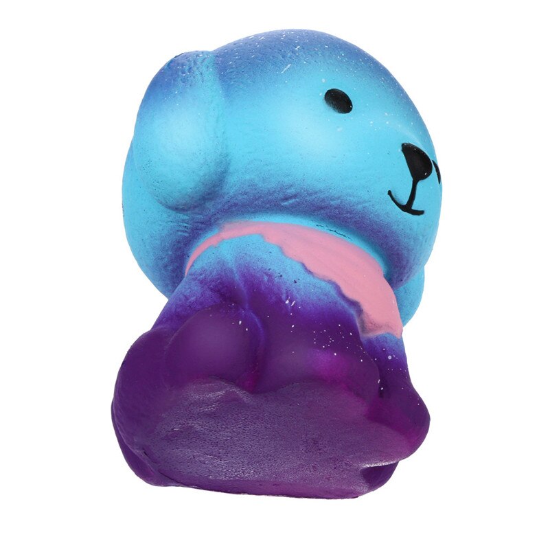 Adorable Squishies Galaxy cachorro de crecimiento lento fruta perfumada alivio del estrés juguetes anti-estrés D4