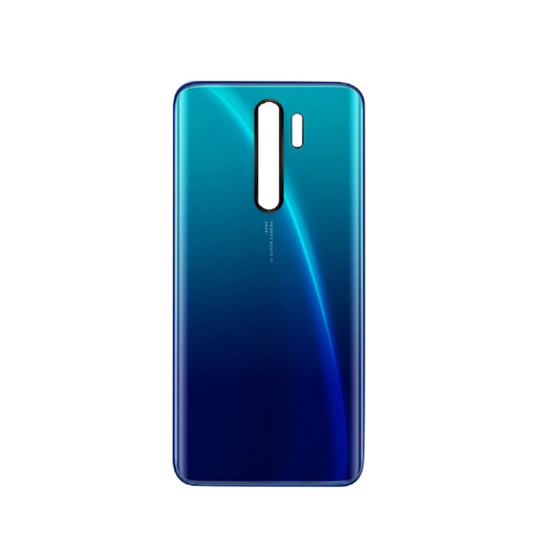 Xiaomi Redmi Note 8 Pro用の交換用バッテリーカバー,6.53インチおよび2019用の粘着性リアカバー: no lens Aurora blue