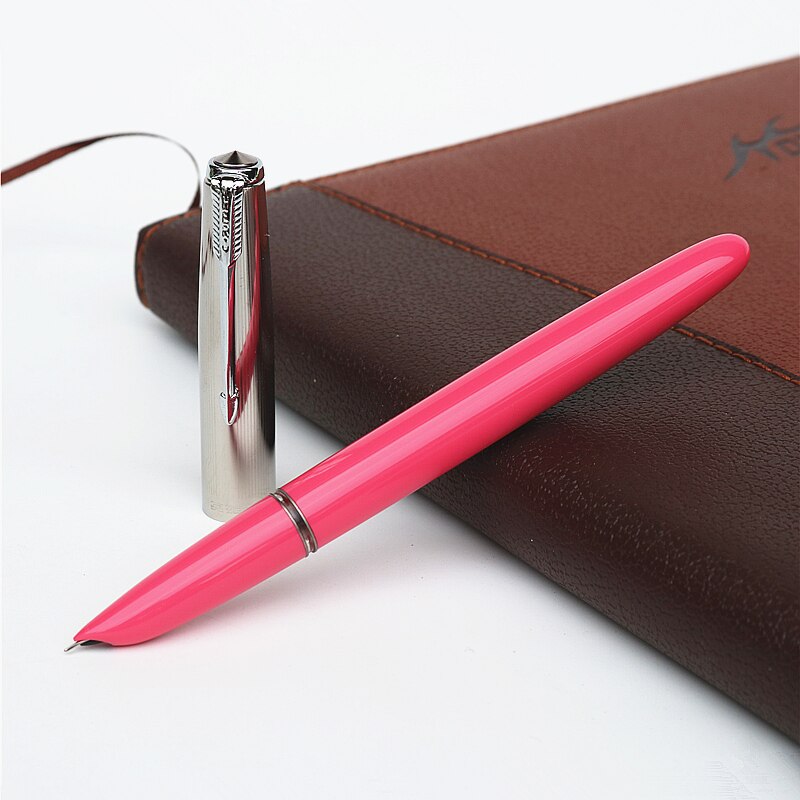 Nostalgische Oude Stijl Vulpen Plastic Inkt Pen School Kantoor Schrijven Levert Meerdere Kleuren Om Uit Te Kiezen: Roze