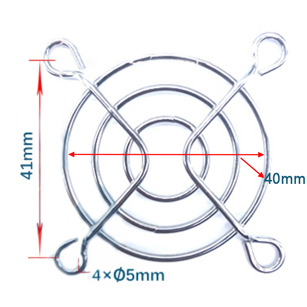 per la protezione della ventola di raffreddamento Griglia metallica Copertura del computer Griglia della ventola 30mm 40mm 50mm 60mm 70mm 80mm 90mm 120mm: blu