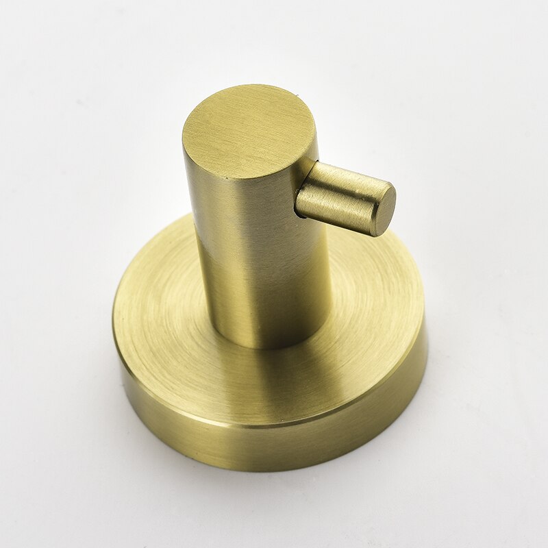 Brushed Gold Towel Hook Wall Mounted Stainless Steel Robe Hook Clothes Hook Hardware Wall Hook Bathroom Hardware
