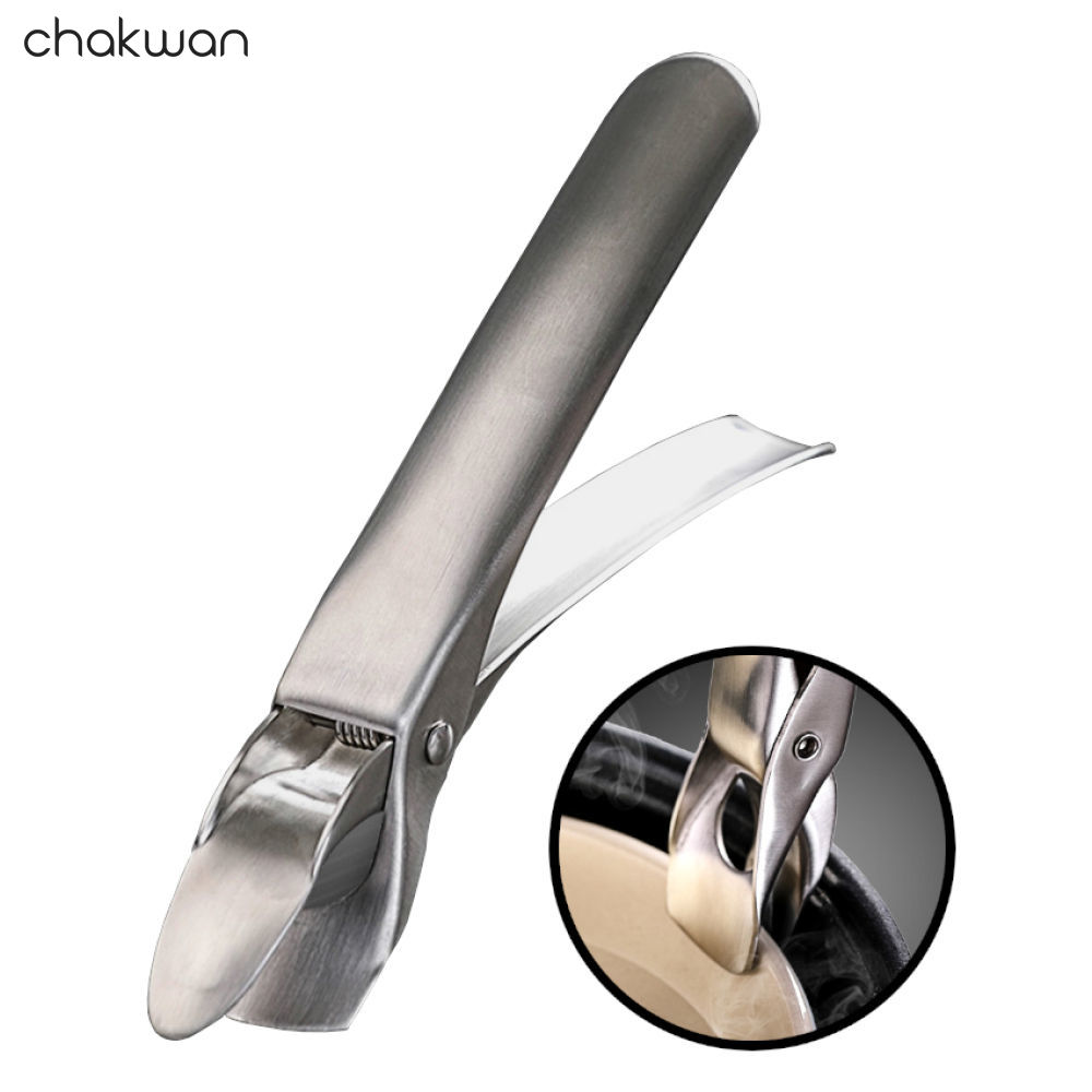 Chakwan Multifunctionele Grijper/Rvs Hete Plaat, Kom Pan, pot Clip Houder/Anti-Broeien Streamer Oven Tong Clamp