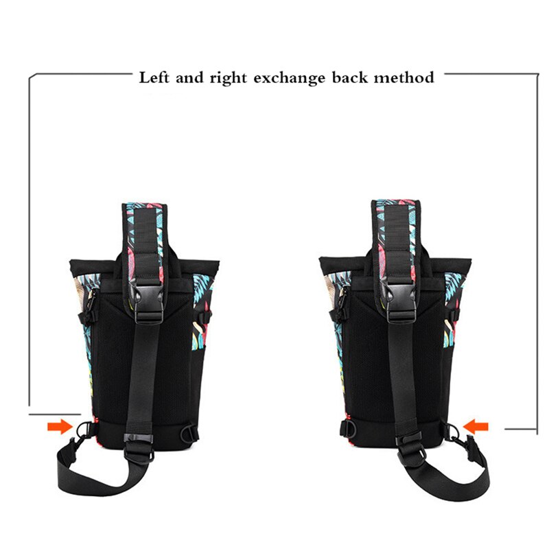 YUFANG Chest Pack Oxford Sling Bag For Teenager Daypack All-match Casual Travel Bag Printing