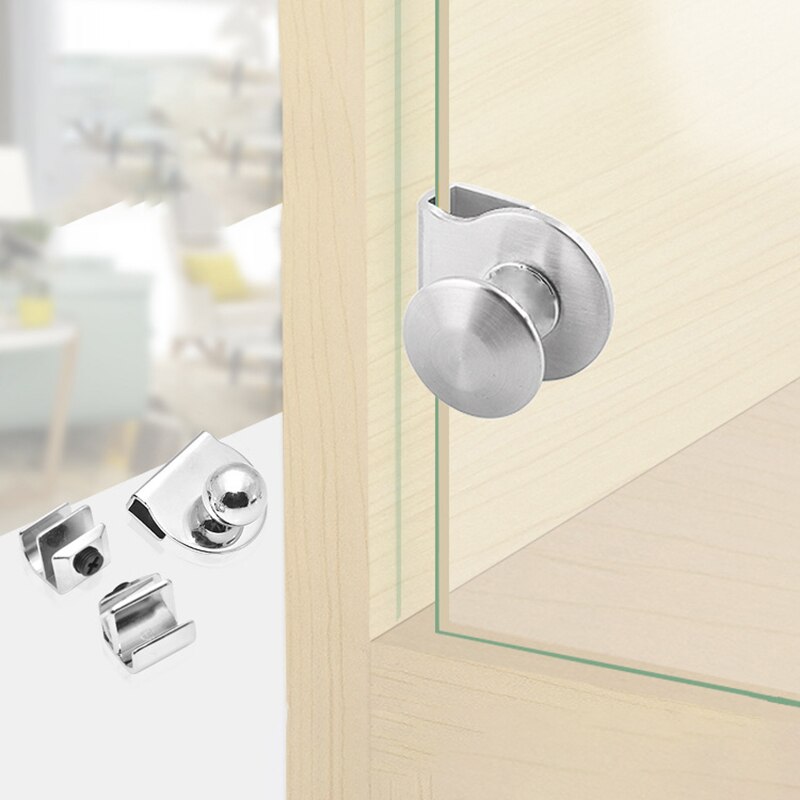 Glass Clip Cabinet Pulls Handle Glass Door Handle Drawer Furniture Clip Pull