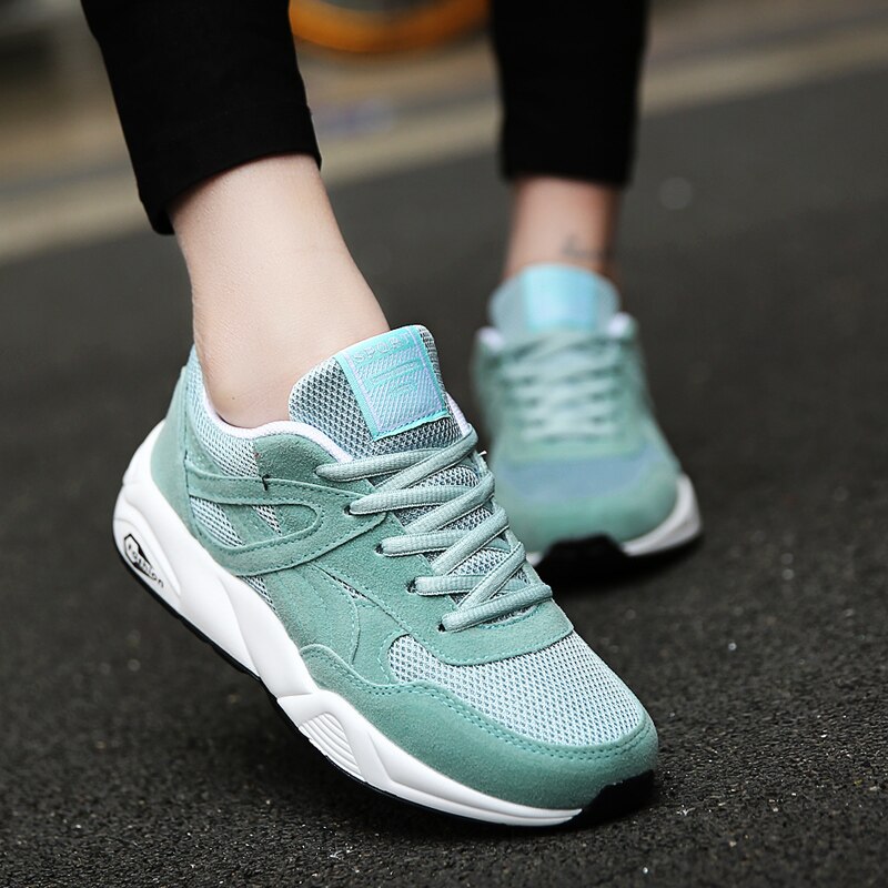 Kvinder fritidssko dame letvægts åndbare komfortable sneakers flade pink sko kvinder tennis feminino platform sko zapatos