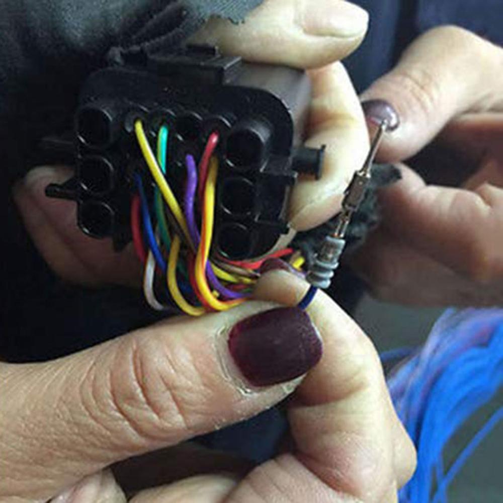 Sæt til fjernelse af bilterminaler ledningskrympestik pin udtrækker aftrækker terminal reparationsværktøj