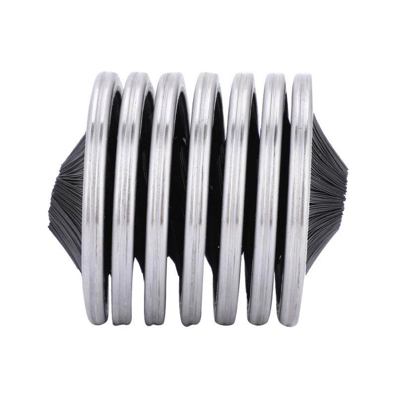 Brosse De Nettoyage Pour Corde D'escalade - Acier Inox Et Nylon - Rouge