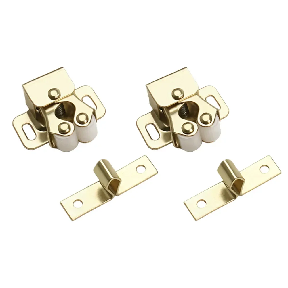 Double loquet de fermeture de porte pour Hurhomes, pince, quincaillerie, serrure domestique, rouleau de remplacement, acier inoxydable, tout neuf: Nickel