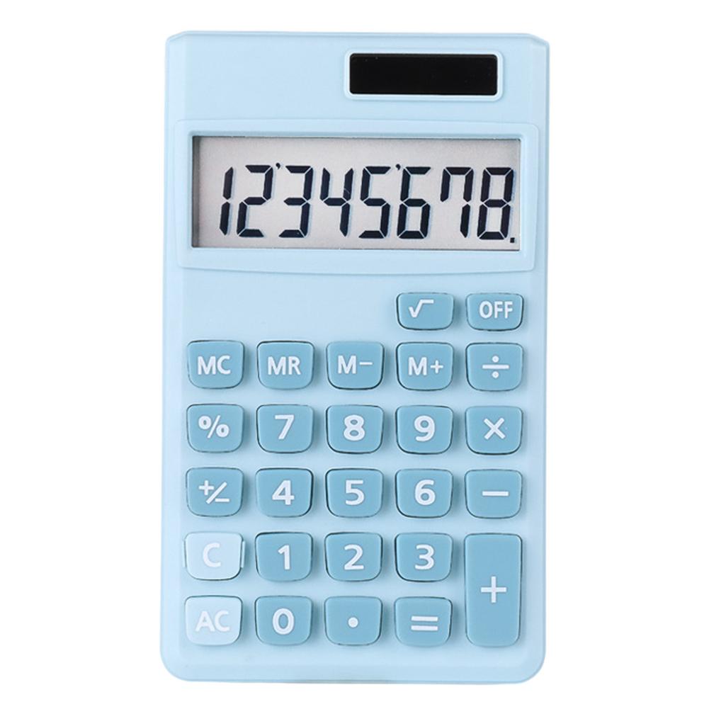 8 Digits Solar Calculator Electronic Calculator Desktop Calculators Home Office School Calculators Financial Accounting Tools: Blue