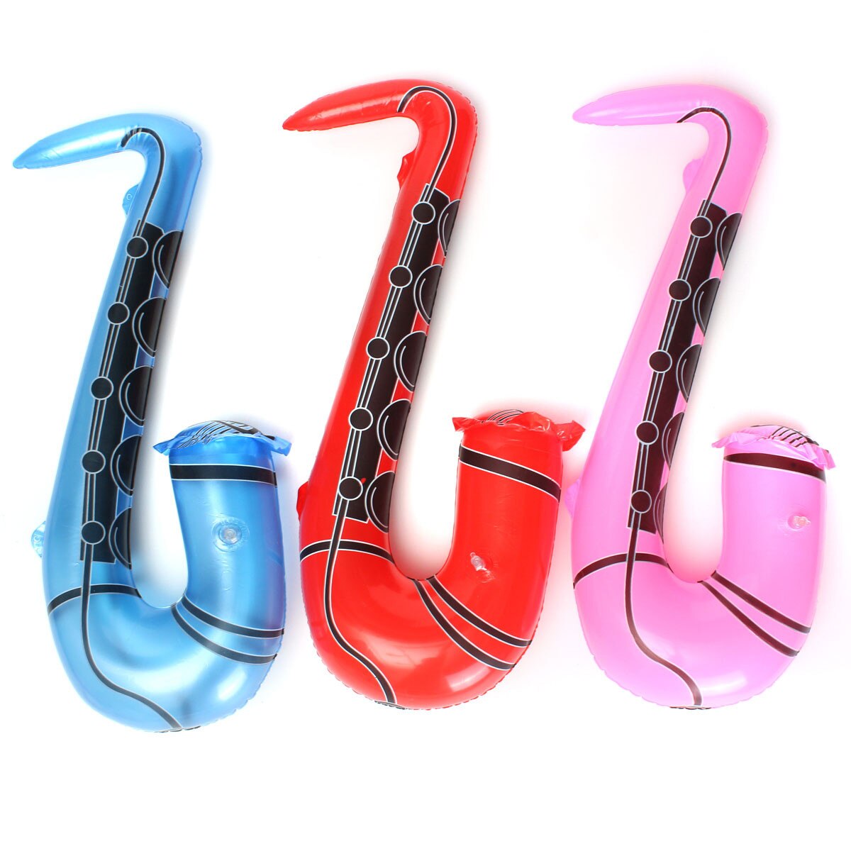 JIMITU Lustige Zufällige Farbe Aufblasbare Rolle Saxophon Gitarre Spielzeug Phantasie Blow Up Kinder Partei Aufblasbare Rock Band Spielzeug: B