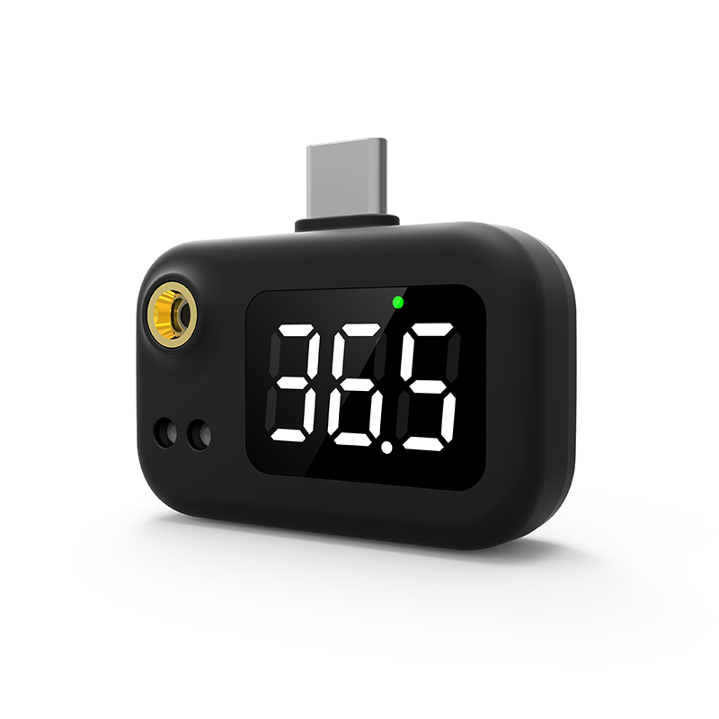 Usb Smart Thermometer Usb Intelligente Thermometer Draagbare Mini Mobiele Telefoon Thermometer Non-Contact Type Infrarood Usb Thermomet
