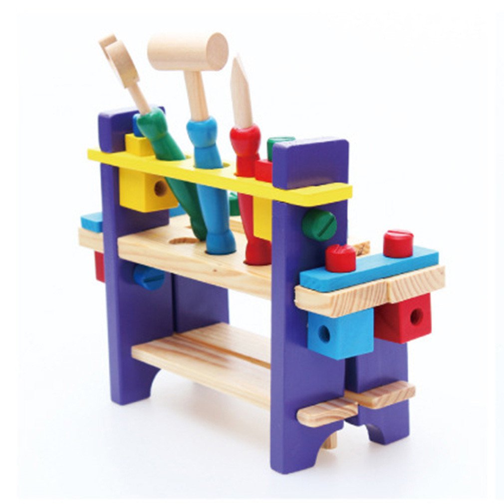 Tornillo extraíble para coche, tuerca de madera para niños, juguete con manos combinadas, herramienta educativa desmontable ensamblada