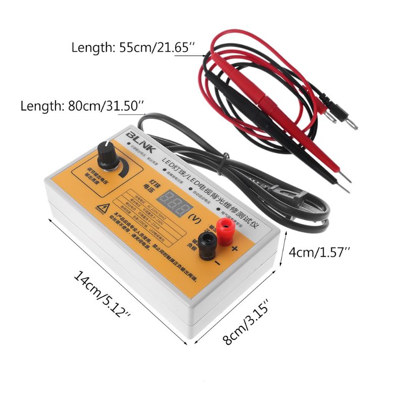 Probador de retroiluminación LED ca de 220V, tiras de lámpara LED, pantalla de retroiluminación, salida de pantalla de voltaje de prueba de 0 a 230V