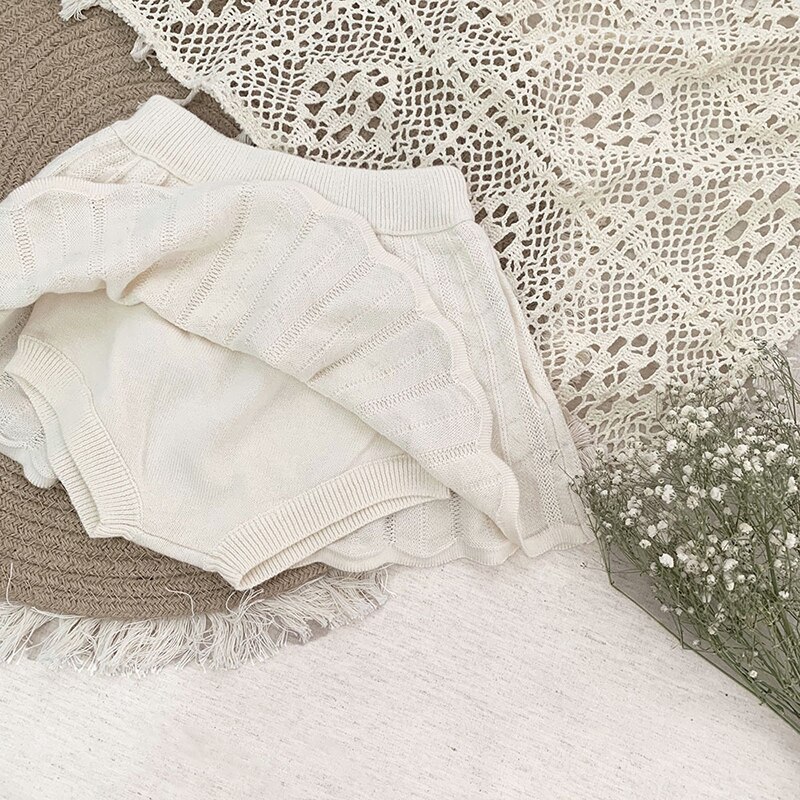 Kind Baby Meisje Zoete Broek Prinses Baby Meisje Broek Kinderen Meisje Pure Kleur Shorts Lente Herfst Gebreide Broek Rok