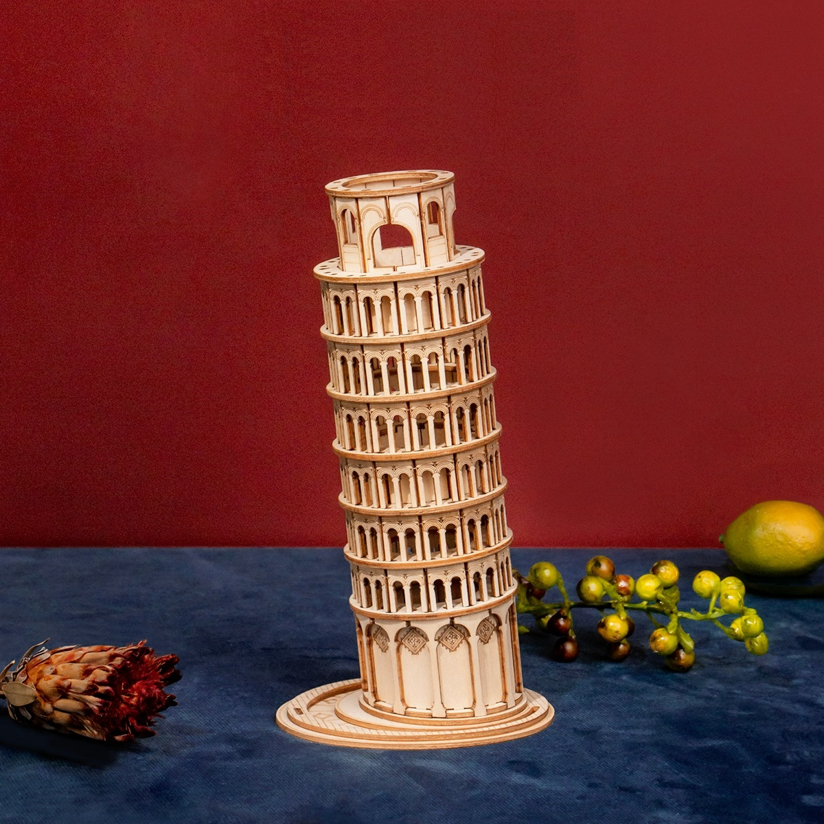 Robotime Wooden Puzzle Game DIY 3D Tower Bridge,Big Ben,Famous Building Assembly Toy for Children Teen Adult