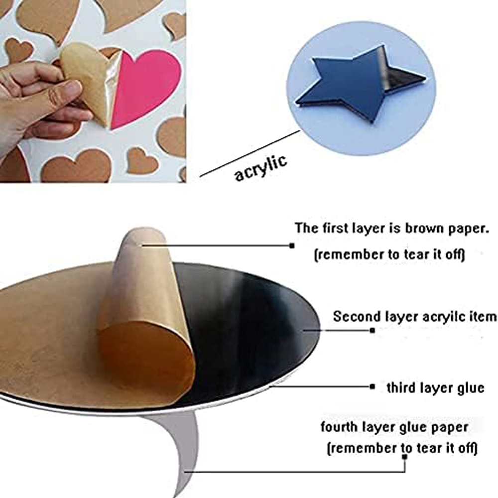 3D acrílico letras en inglés pegatina de pared para el hogar espejo 3D pegatina de pared acrílica calcomanías autoadhesivas decoración de en casa arte de pared Mural